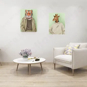 

Baby'S Bedroom Wall Decor Cartoon Animals Artwork Tiger Lion Horse Posters And Prints Home Decor