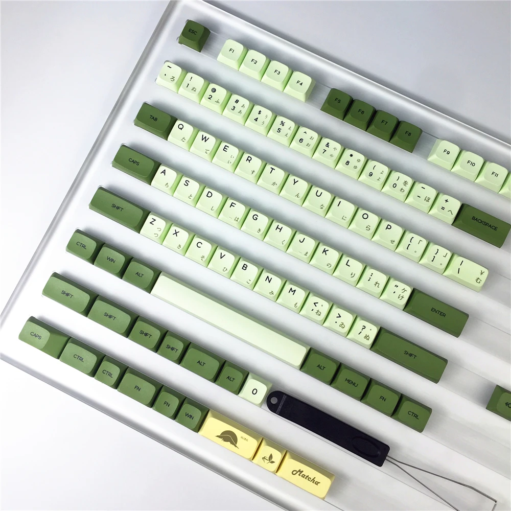 Matcha Keycaps Sublimação Semelhante Xda Perfil Russo Japonês Coreano 125 Chave Keycap Teclado Mecânico-tampa Pbt - Imagem 4