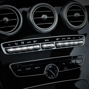 

11pcs Center console trim Set Auto Cover Control Button For Mercedes-Benz
