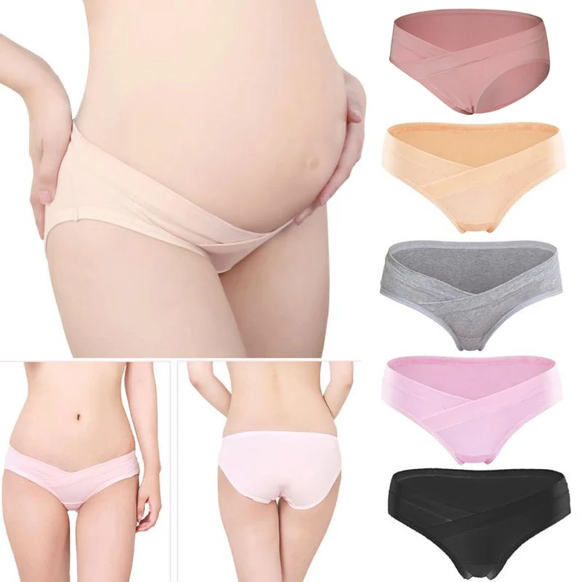 

Maternity Panties Women Low Waist Cotton Female Briefs Belly Support for Pregnant Woman Pregnancy Underwear Girls Lingerie 2020