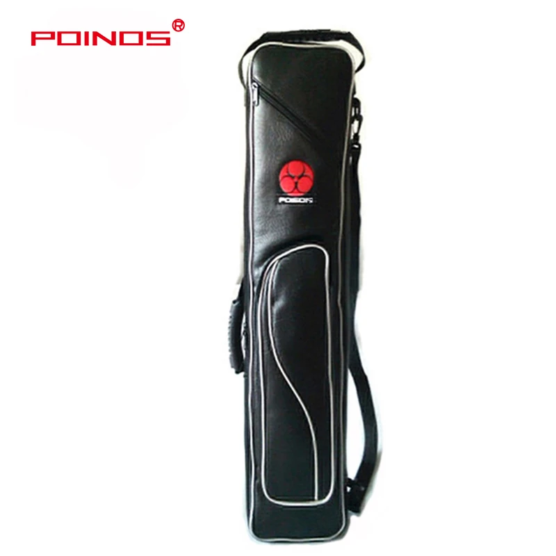 

POINOS Soft Pool Cue Case 8 Holes 3 Butts 5 Shafts Case Billiard Pool Cue Bag Stick Portable High Quality Handmade Carrying Case