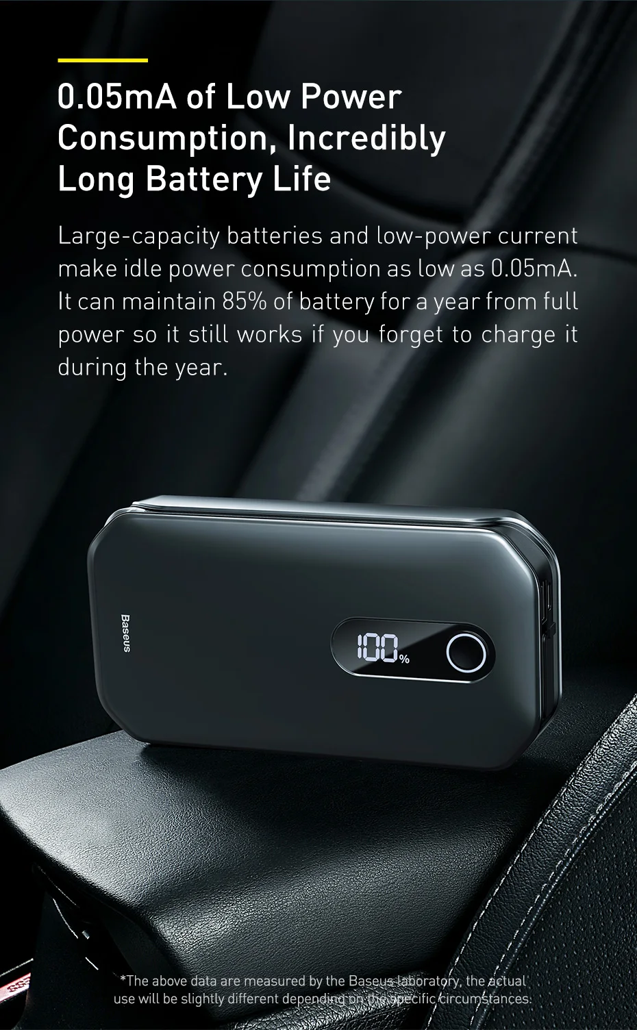 Baseus 12000mah 1000A Portable Power Bank Car Jump Starter  Emergency Starter  12V Auto Booster Starting Device Battery for car small power bank