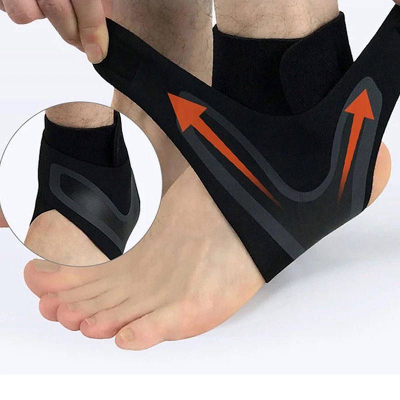 1 шт. фиксирующая поддержка лодыжки, эластичность Регулировка защита повязка на ногу, Sprain Предотвращение спорта Фитнес Защитная повязка