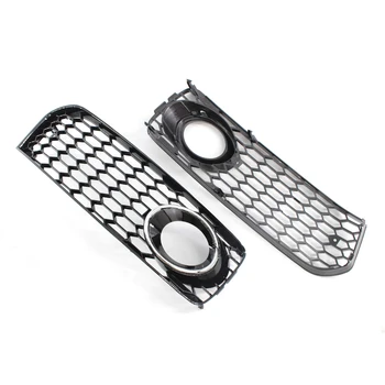 

For 2008-2012 AUDI A5 S-Line HONEYCOMB Front BUMPER FOG LIGHT GRILLE COVER CHROME