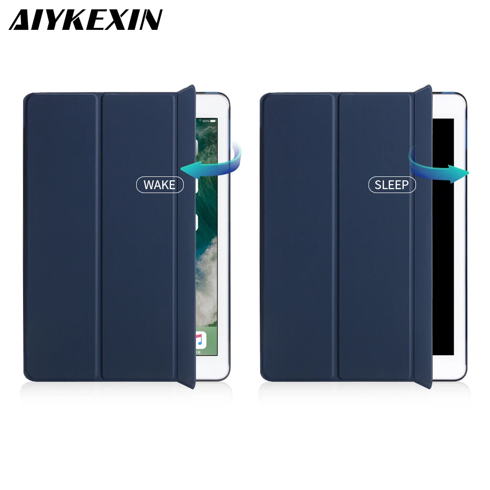 Тонкий умный чехол для iPad mini 5 трехскладная подставка из искусственной кожи +