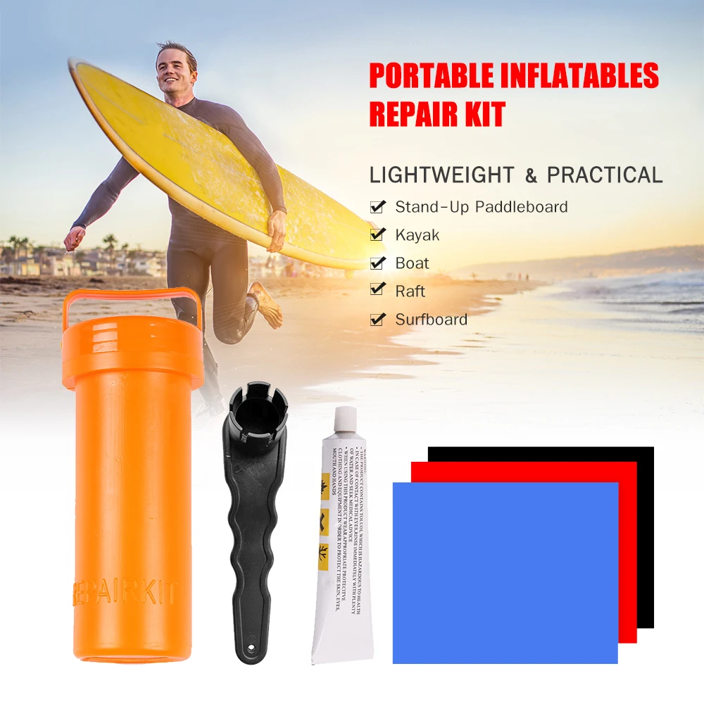 ★サップボード！SUP 修理必要です。 Amazon.co.jp: AQUATEC 空気注入式パドルボード修理キット – 空気注入