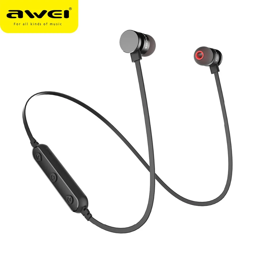 Беспроводные Bluetooth Наушники AWEI T11 с микрофоном Спортивная гарнитура шейным