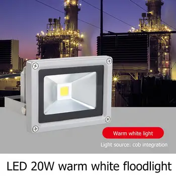 

Waterproof LED Spotlight Floodlight 10 30W IP65 Thickened Base Borehole Installation Outdoor Garden Stage Street Lamp