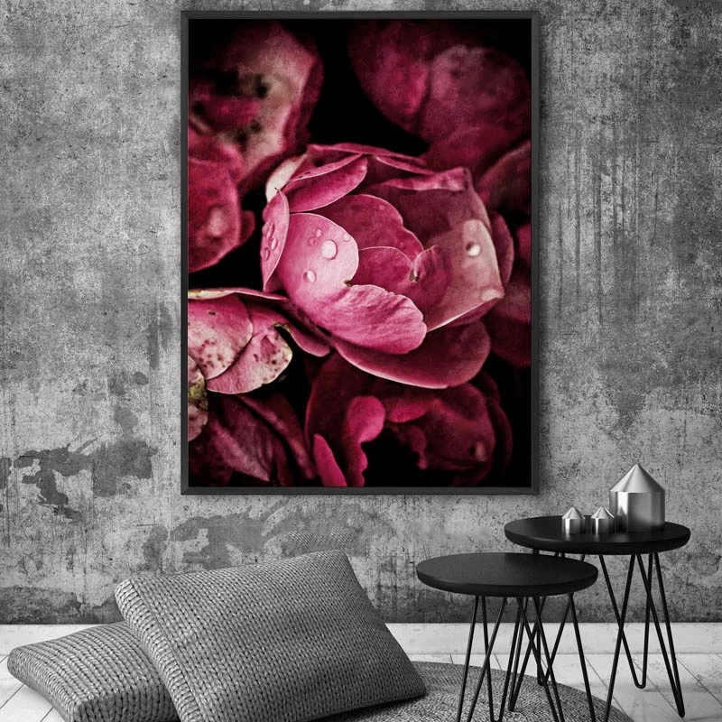 Прозрачный Розовые розы цветы нордический пион Куадрос Decoracion Diy алмазная живопись полная дрель, вышивка крестом, алмазная вышивка 5d искусство FS7317 - Цвет: Прозрачный