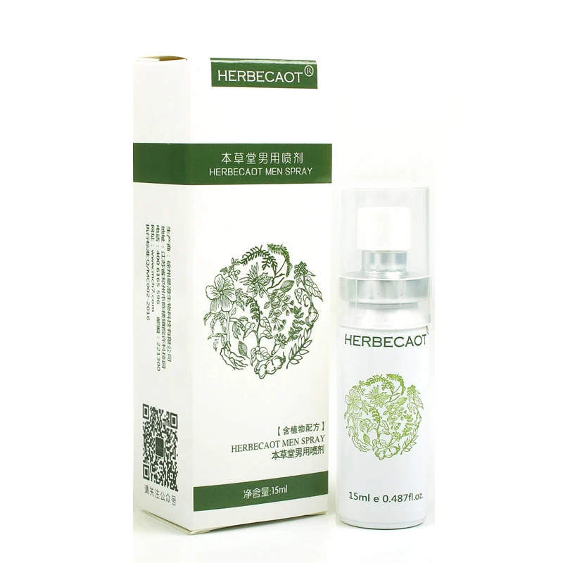 

Best Quality 15ml Herbecaot Peineili Male Delay Spray for Men Long 60 Minutes Delay Ejaculation Esssential Oil