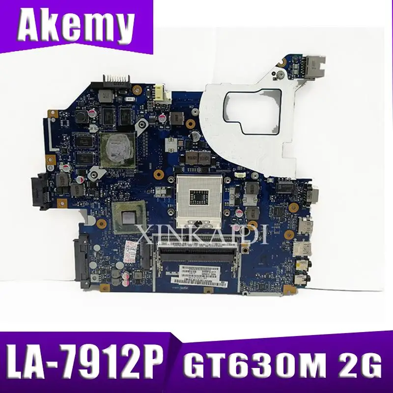 Для acer aspire V3-571 V3-571G E1-571G Материнская плата ноутбука HM77 DDR3 NBRZP11001 Q5WVH LA-7912P GT630M 2 Гб