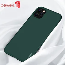 Для Coque iPhone 11 Pro Max Phone Shell x-уровень минималистичные тонкие мягкие ТПУ, силикон, матовая поверхность задняя крышка для iP 11 Pro Чехол iP 11 Funda