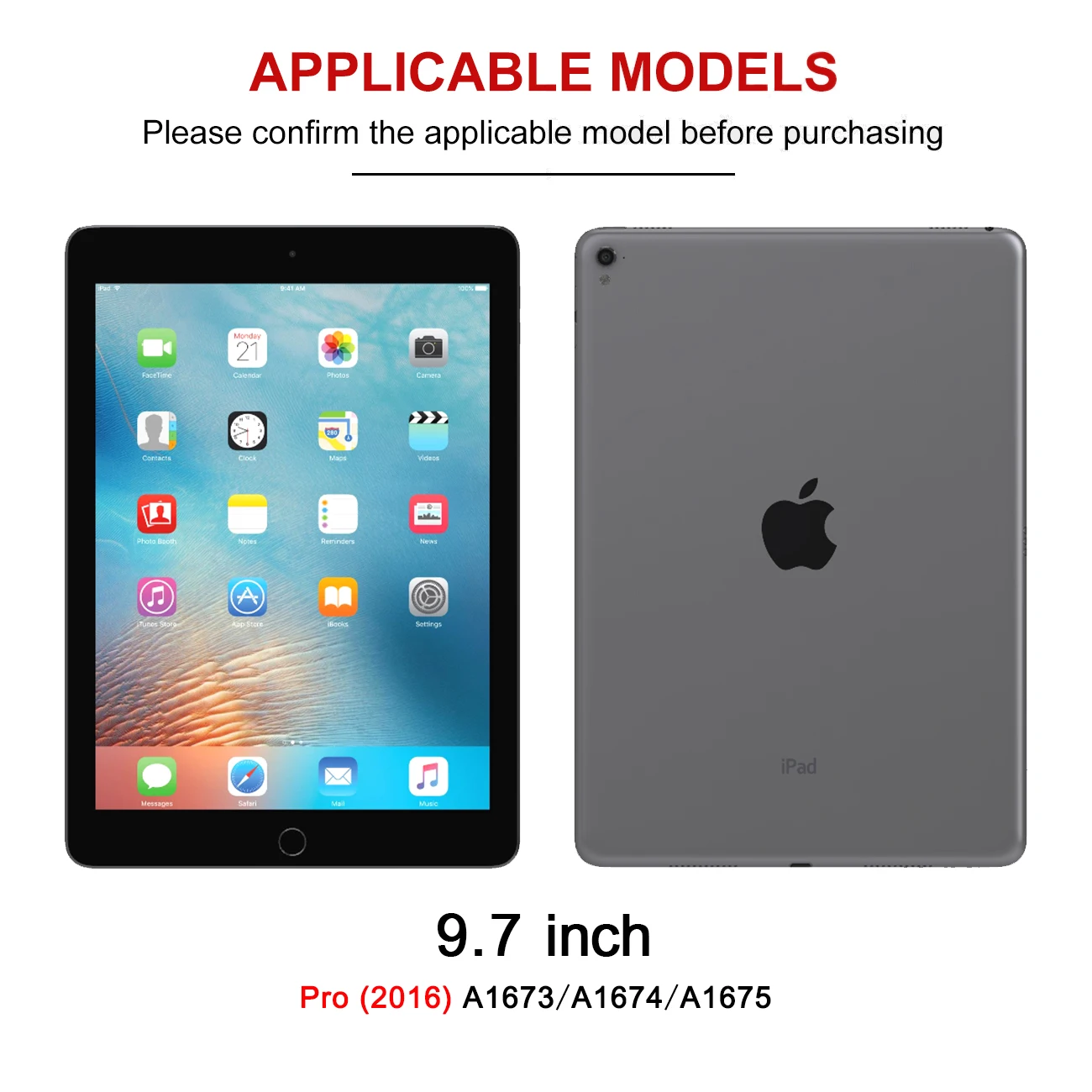 qijun para ipad pro caso da aleta para casos magnético para pro magnetic inteligente capa de couro do plutônio funda