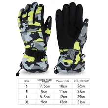 Мужские Водонепроницаемые зимние теплые флисовые мотоциклетные снегоходные перчатки для верховой езды женские теплые лыжные перчатки противоскользящие