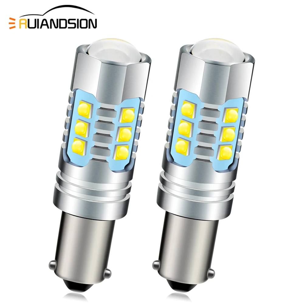 

2Pcs 30W 50W 80W CANBUS BA9S BAX9S BAY9S H21W T4W H6W XBD LED Side Mark Reversing Light Backup Signal Lamp 12V 24V White 6000K