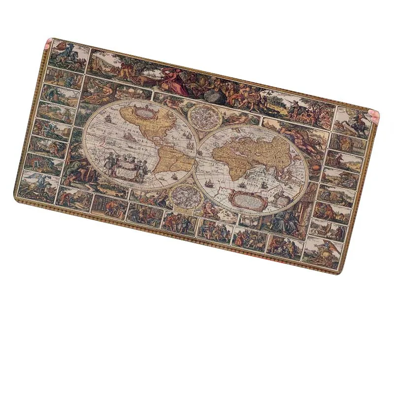  Free Shipping World Map Gaming Mouse Pad Large Cartoon Anime Rubber Mouse Pad Keyboard Mat Table Ma