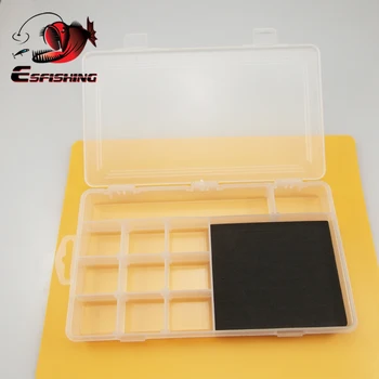 

Kesfishing Mini Fishing Tackle Boxes Hook Storage Case Compartments Box Fish Lures Plastic Storage Holder Fishing Accessories