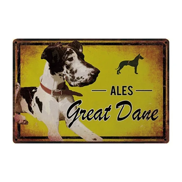 Правила собаки бульдог боксер Beagle Great Dane металлические вывески прекрасный оловянный плакат домашний Декор Бар сад стены Искусство железные жестяные картины