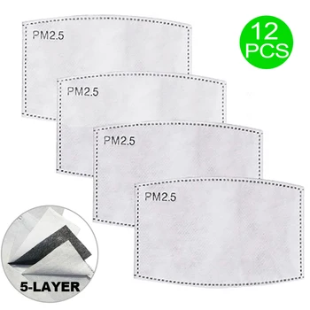 

Elifemis One Dozen Disposable PM2.5 Adult or Kids Filter Mouth Mask Anti Haze Bacteria proof Flu Mask Filter Paper Health Care