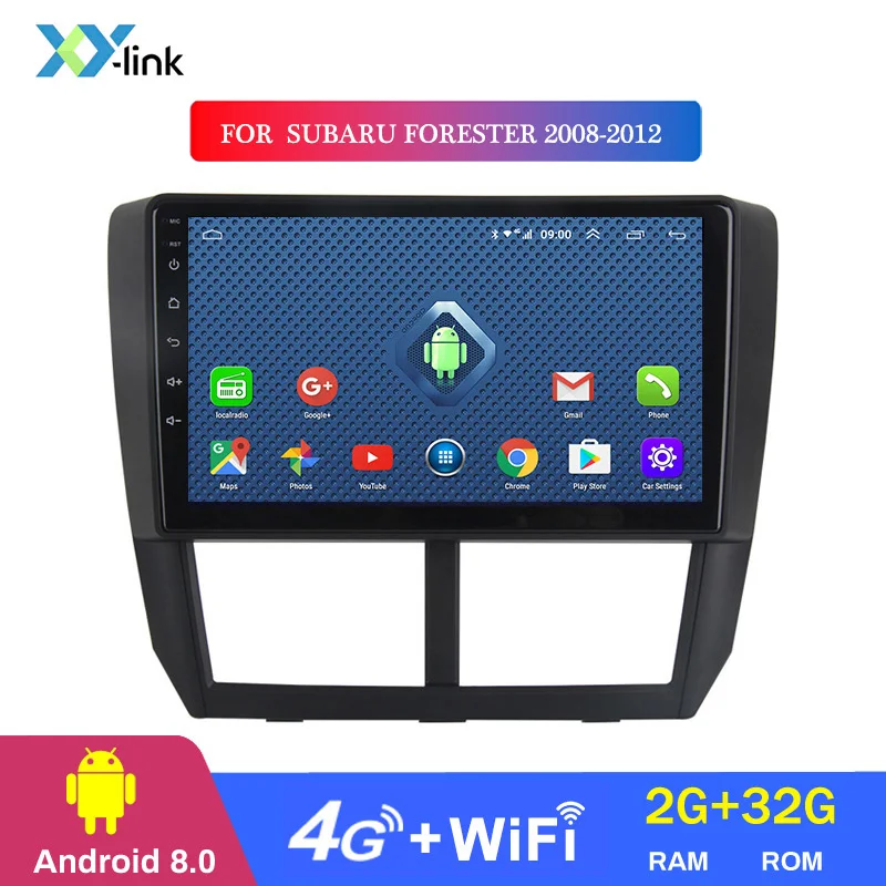 Горячая Распродажа 9 дюймов Android 8,1 автомобильный gps-навигатор для Subaru Forester 2008-2012 мультимедийная радиосистема - Цвет: 4 CORES 2G RAM