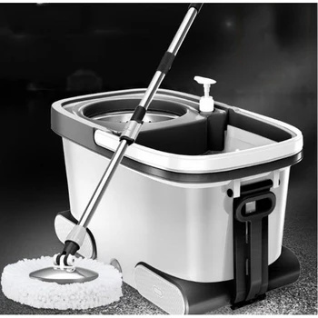 

150216/High quality stainless steel mops/Dual drive Household mop bucket/Automatically rotate the mop/Super tough material
