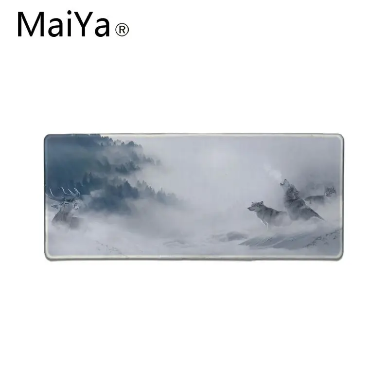 MaiYa My Favorite angry snow Wolf резиновый игровой коврик для мыши Настольный коврик большая акция большой коврик для мыши клавиатуры коврик