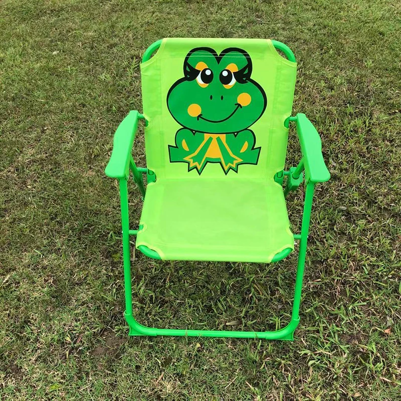Cute Cartoon Printed Foldable Chair Outdoor Portable Lightweight