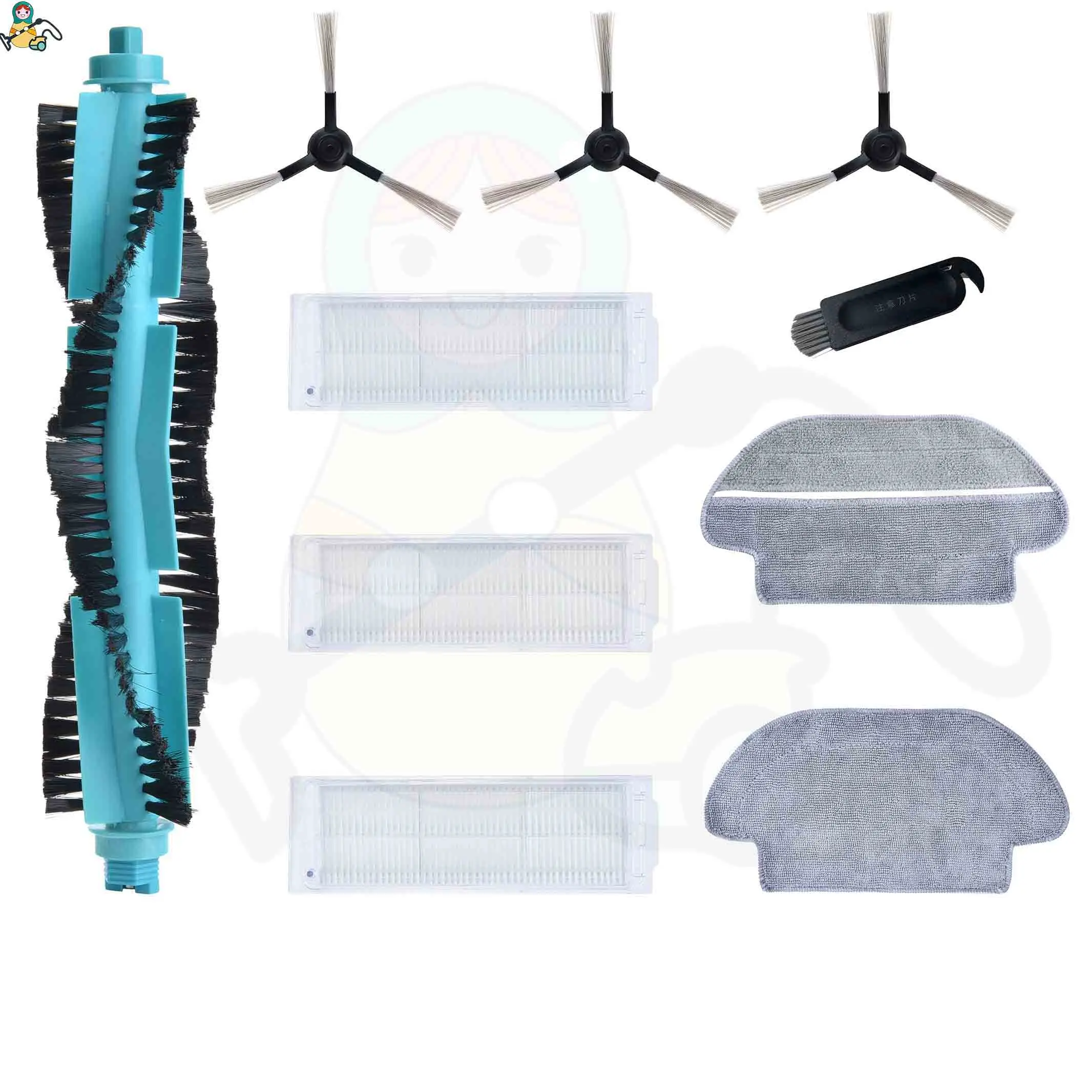 Indoor WV 5 Premium Plus Mop Pad di Ricambio in Microfibra per lavavetri K/ärcher WV 2 Premium 2.633-130.0 Plus