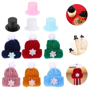 

60pcs Christmas Craft Accessories Mini Colorful Clown Caps and Knitted Hats