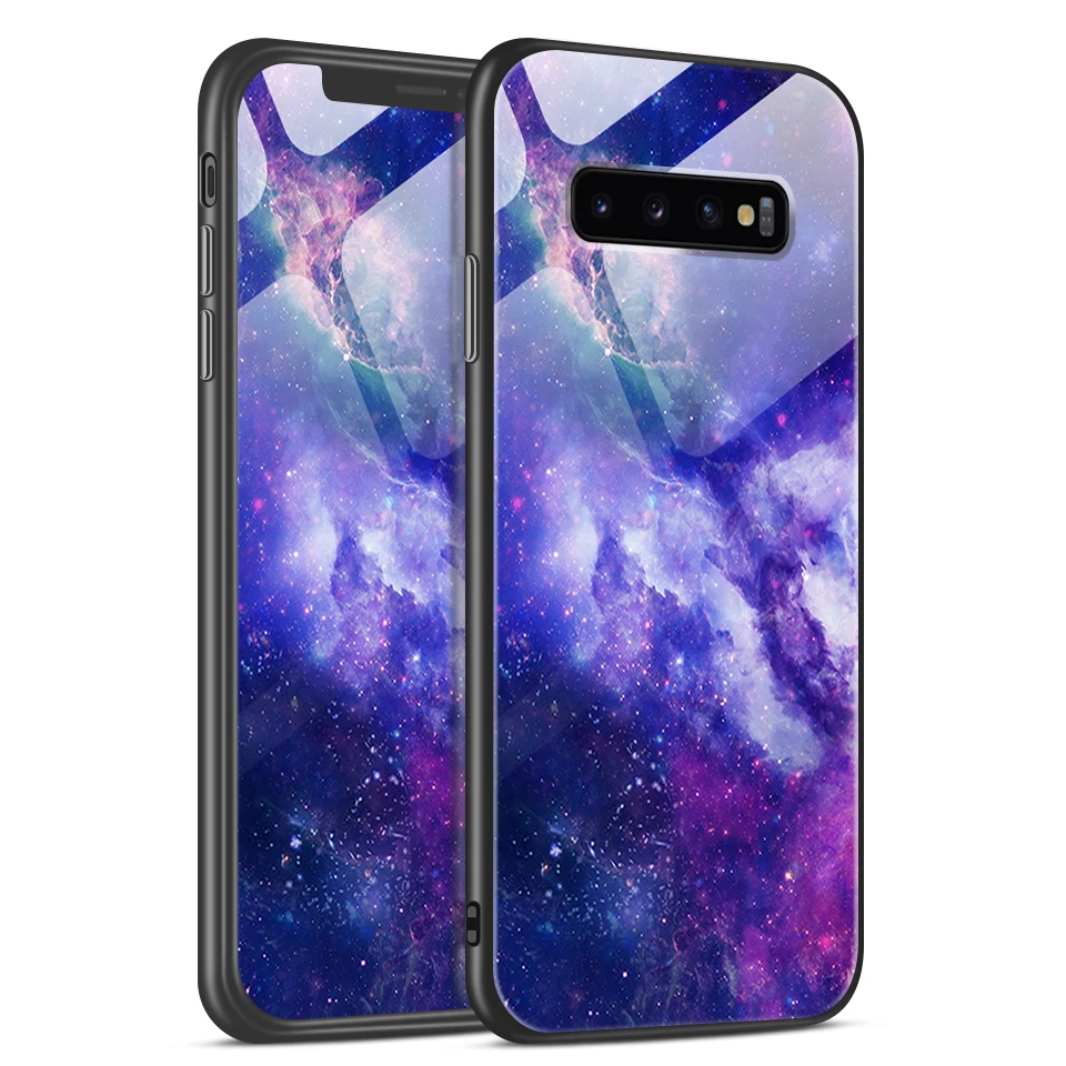 W117 Для samsung Galaxy S10/S10e/S10 Plus закаленное стекло противоударный чехол для Galaxy SM G9730 G970F G9750 Роскошные Защитные чехлы - Цвет: W117