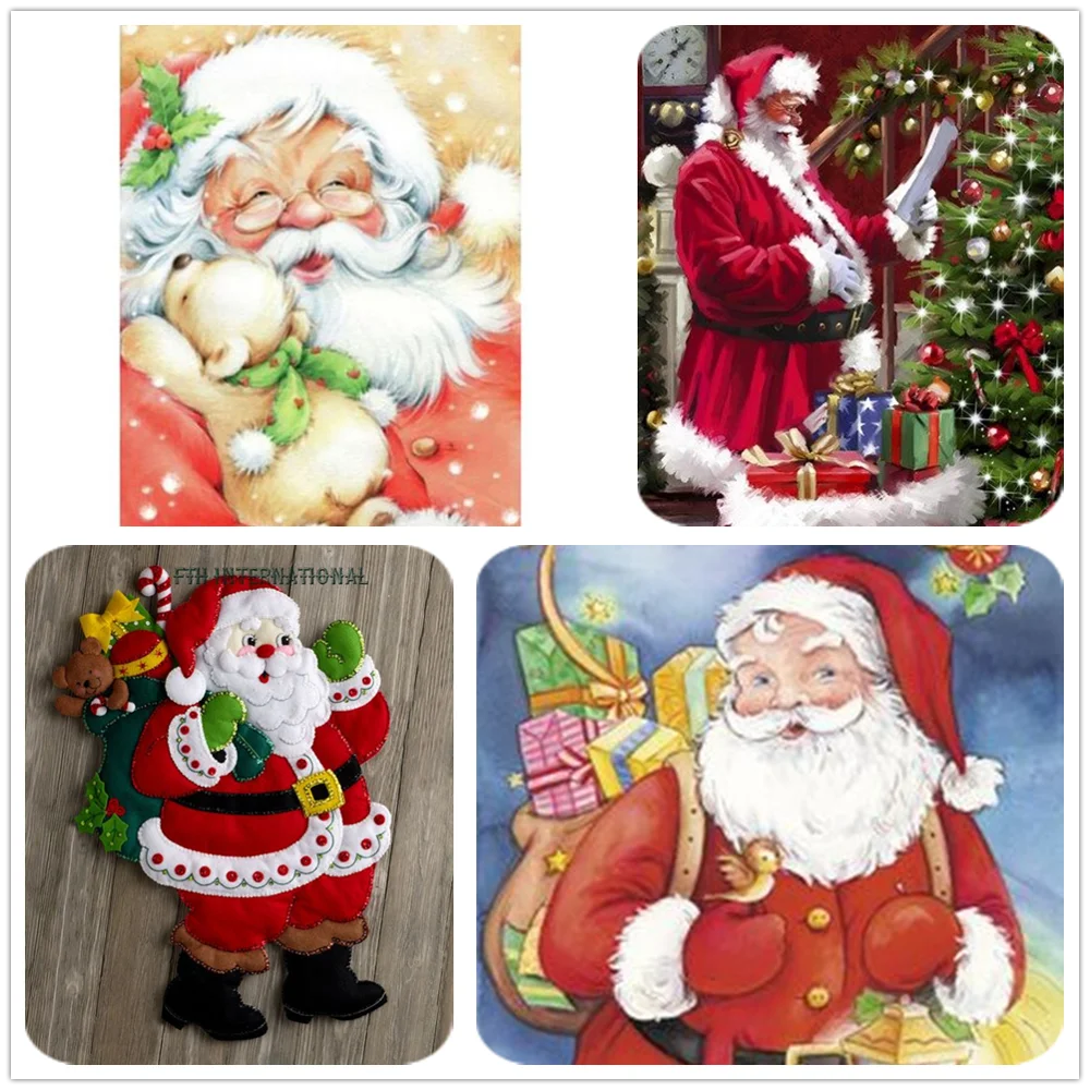 

Muxun 2020 New Full Diamond 5D Diy Diamond Painting Santa Home Decoration 3D Diamond Embroidery Decoration Christmas Gifts Lx709