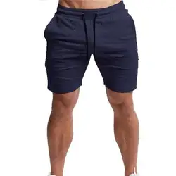 Новые летние мужские повседневные спортивные шорты, хлопковые повседневные спортивные штаны для бега, шорты для фитнеса, пять штанов