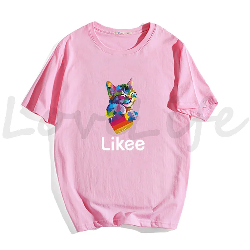 Fashion Likee T Shirt Kids Russia Style LIKEE Tees Oversized Streetwear Short Sleeve Women T Shirts for Boys Girls Children