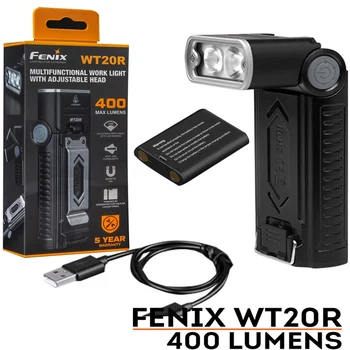 

Fenix WT20R 400 Lumen adjustable angle head rechargeable LED flashlight