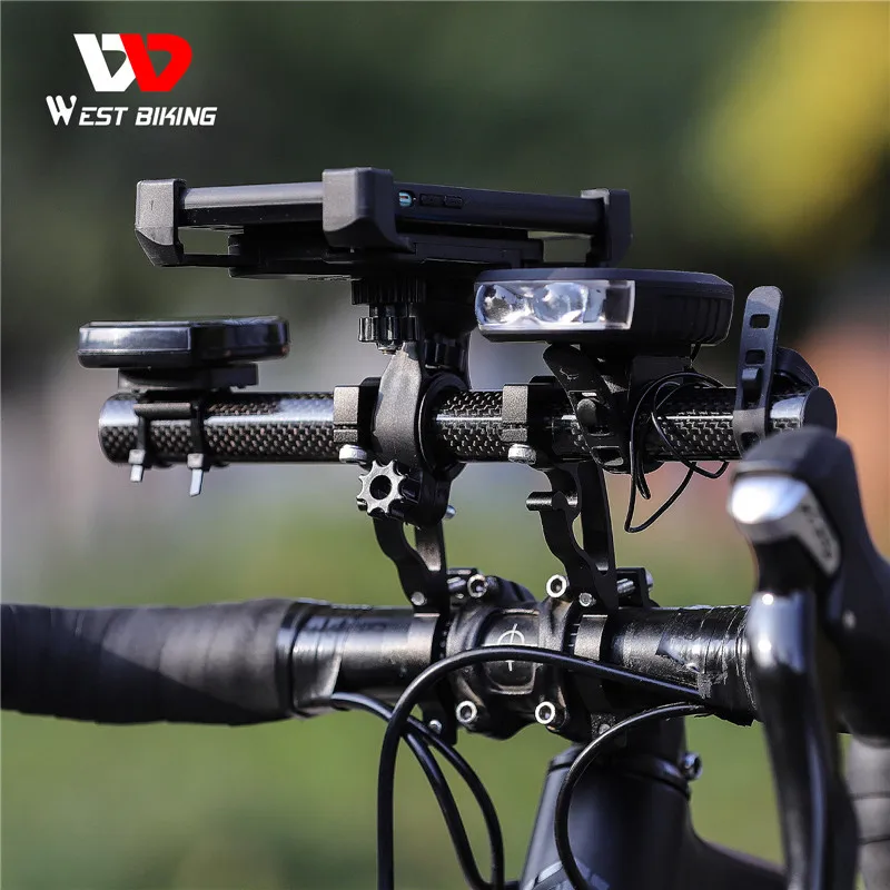 Multifunktions-Fahrrad Fahrrad Lenker Verlängerung Aluminiumlegierung  Halterung Fahrradzubehör für Telefon Tachometer Licht