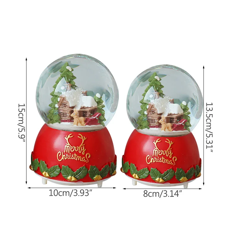 Merry привлекательный украшения хрустальный шар музыкальная шкатулка из