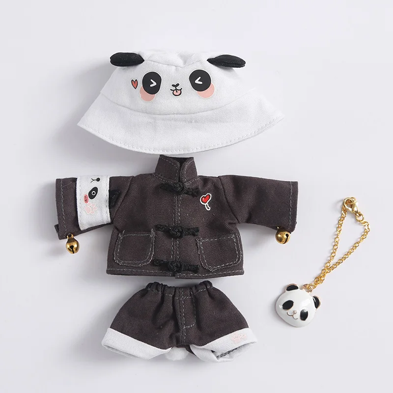 Ob11 одежда для малышей Костюм с пандой GSC гладкое тело круглый Molly 1/12 BJD Кукла Одежда Кепка+ пальто+ брюки+ куклы-цепочки аксессуары