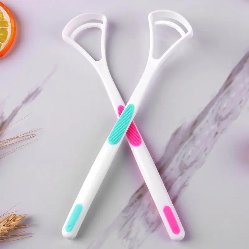 1Pcs Tongue Brush Tongue Cleaner Scraper Cleaning Tongue Scraper For Oral Care Keep Fresh Breath Dental Care Tongue Clean Tool