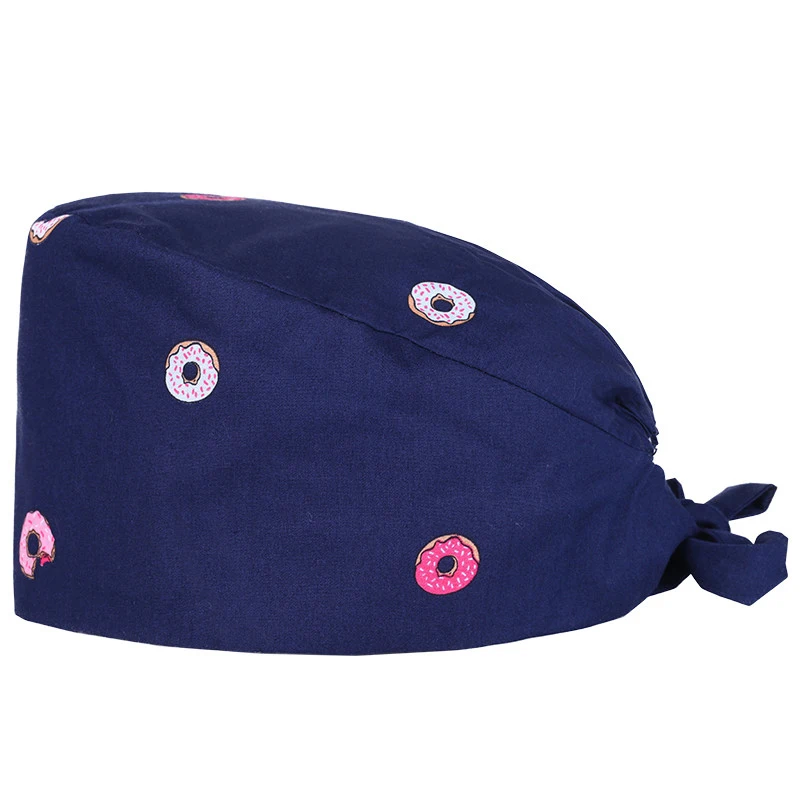 Surgical Cap 5 Tiger Nurse Рабочая хирургическая Кепка Tieback медицинская Рабочая шапка для женщин и мужчин хлопок шапочка косметолога шеф-повара плита шапка с черепом - Цвет: Surgical Cap 5