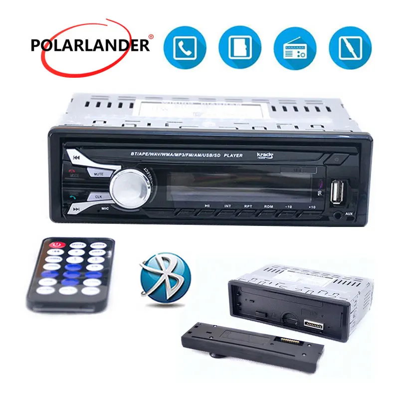 Автомагнитола bluetooth радио Кассетный плеер Съемная передняя панель стерео MP3 AUX FM