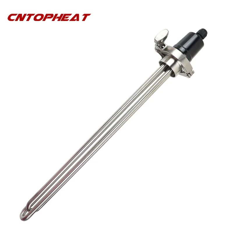 1.5"Tri Clamp(OD50.5) 220V 5500W Home Heaters SUS304 Tubular Electric Heater Water Heater Boiler Heating Element