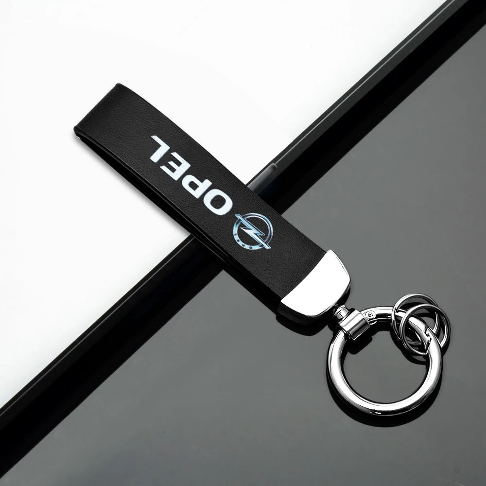 1 шт. металлический + Кожаный Автомобильный Брелок для ключей Opel Astra H G J Insignia Mokka