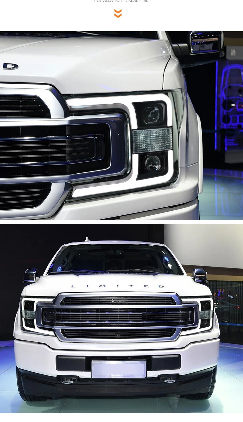 Чехол для автомобиля для Ford F150 головной светильник s Ford F150 головной светильник светодиодный светильник DRL Q5 bi xenon объектив h7 xenon