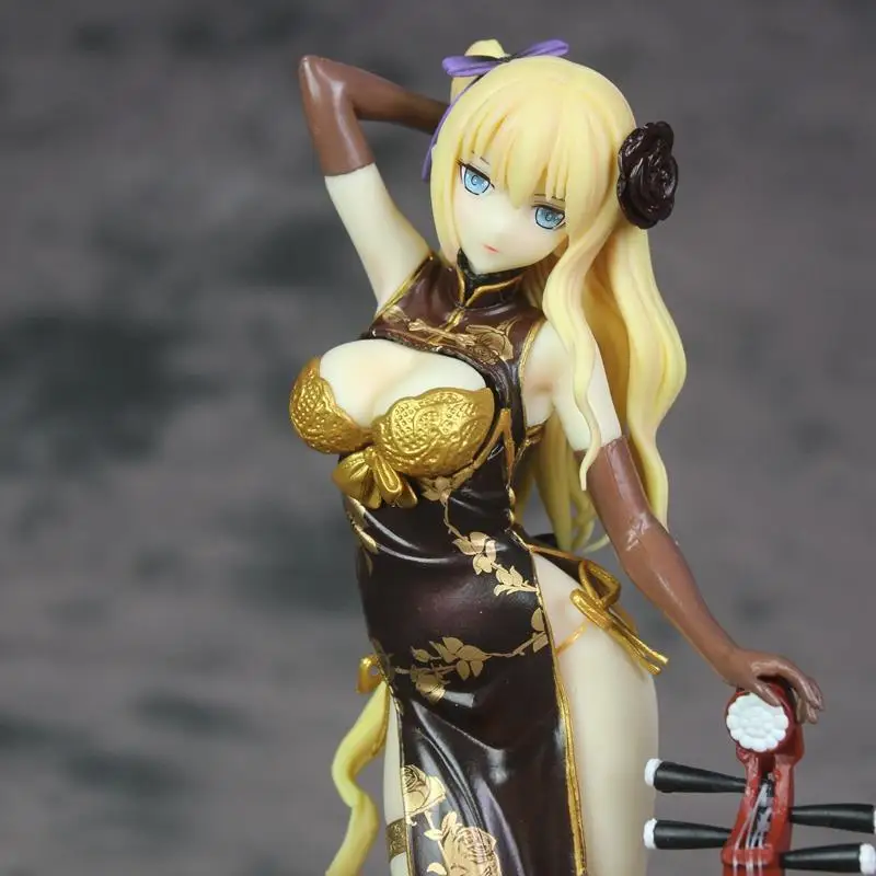 

Cheng yuan Anime Garage Kit Fantasy Golden Lotus Cheongsam 1/6 Garage Kit Model