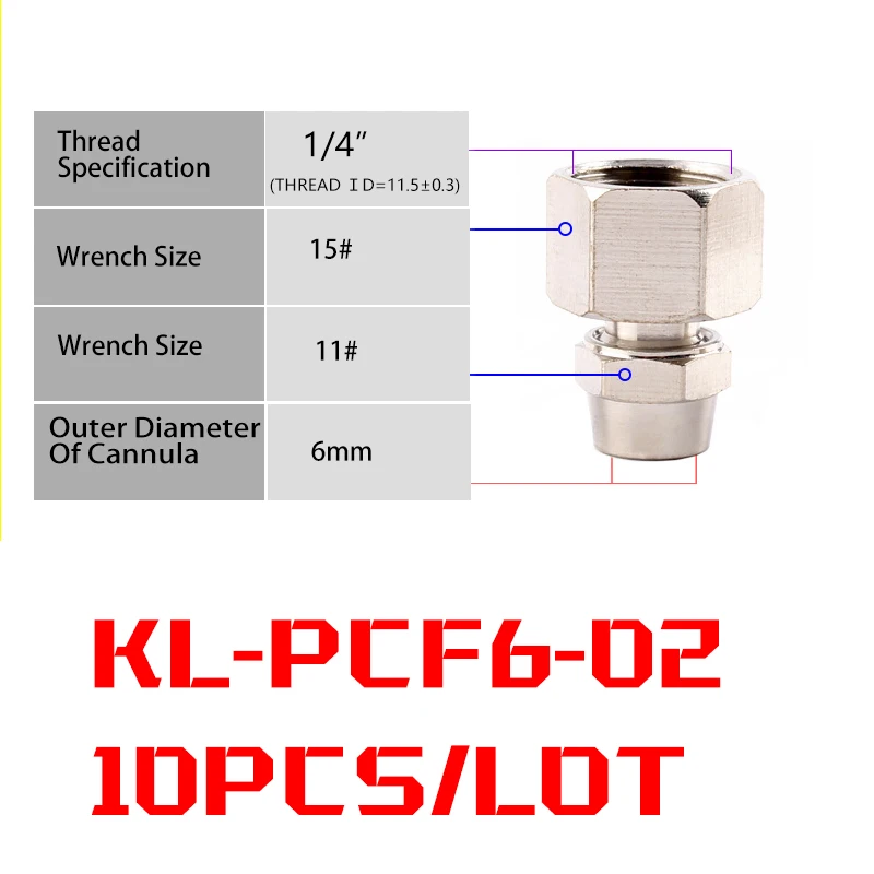 10PCS KL-PCF6-02