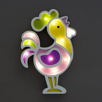 

Night light "Cockerel" 11хLED batteries 2ААА 15х3,5х24 cm 5089599
