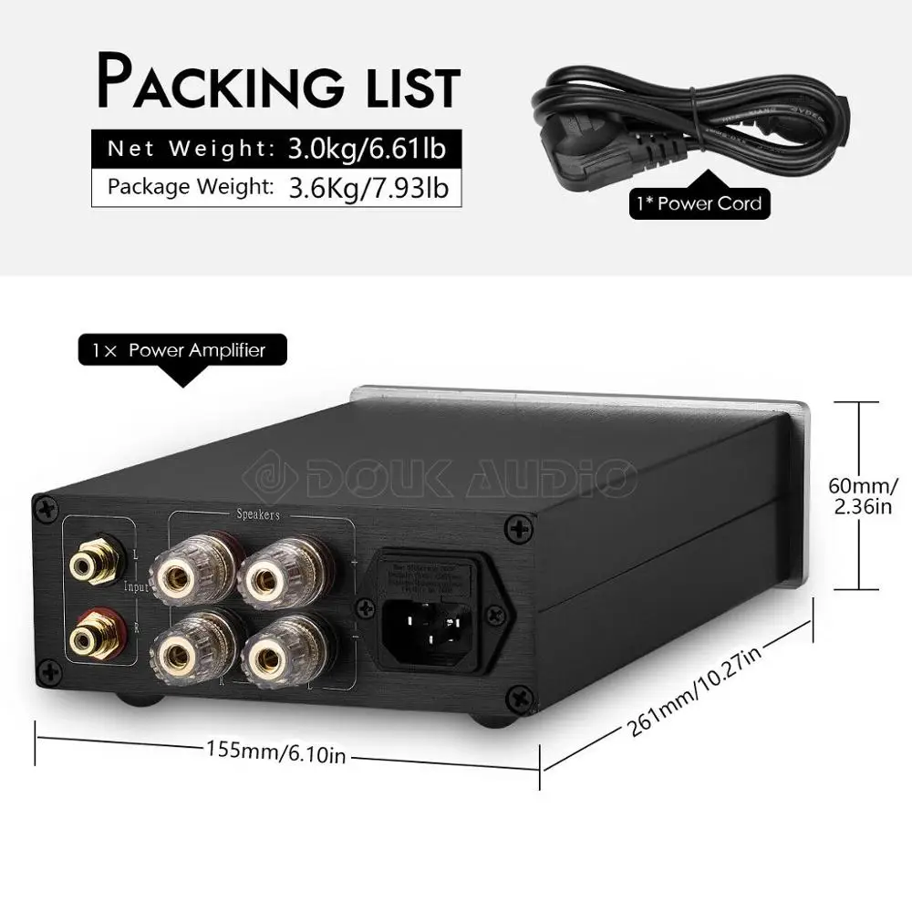 Усилитель мощности Nobsound LM1875 / LM3886 HiFi домашний аудиоусилитель для пассивных