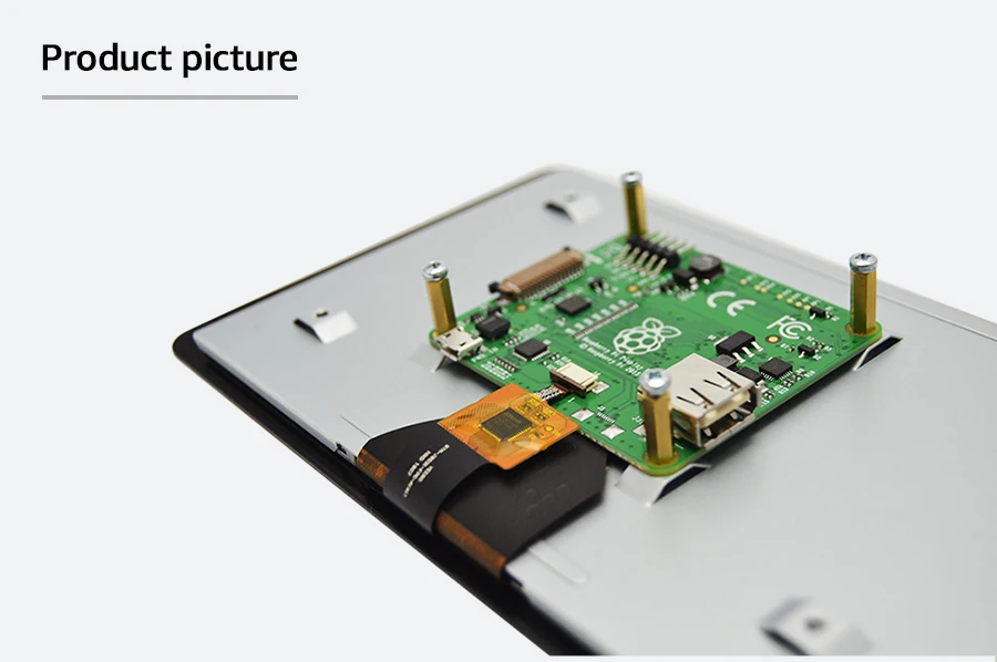 Официальный 7 дюймов Сенсорный экран для Raspberry Pi 3, 4, Модель B/Raspberry Pi 3 Модель B+(B плюс)/Raspberry Pi 4 RASPBERRYPI-DISPLAY
