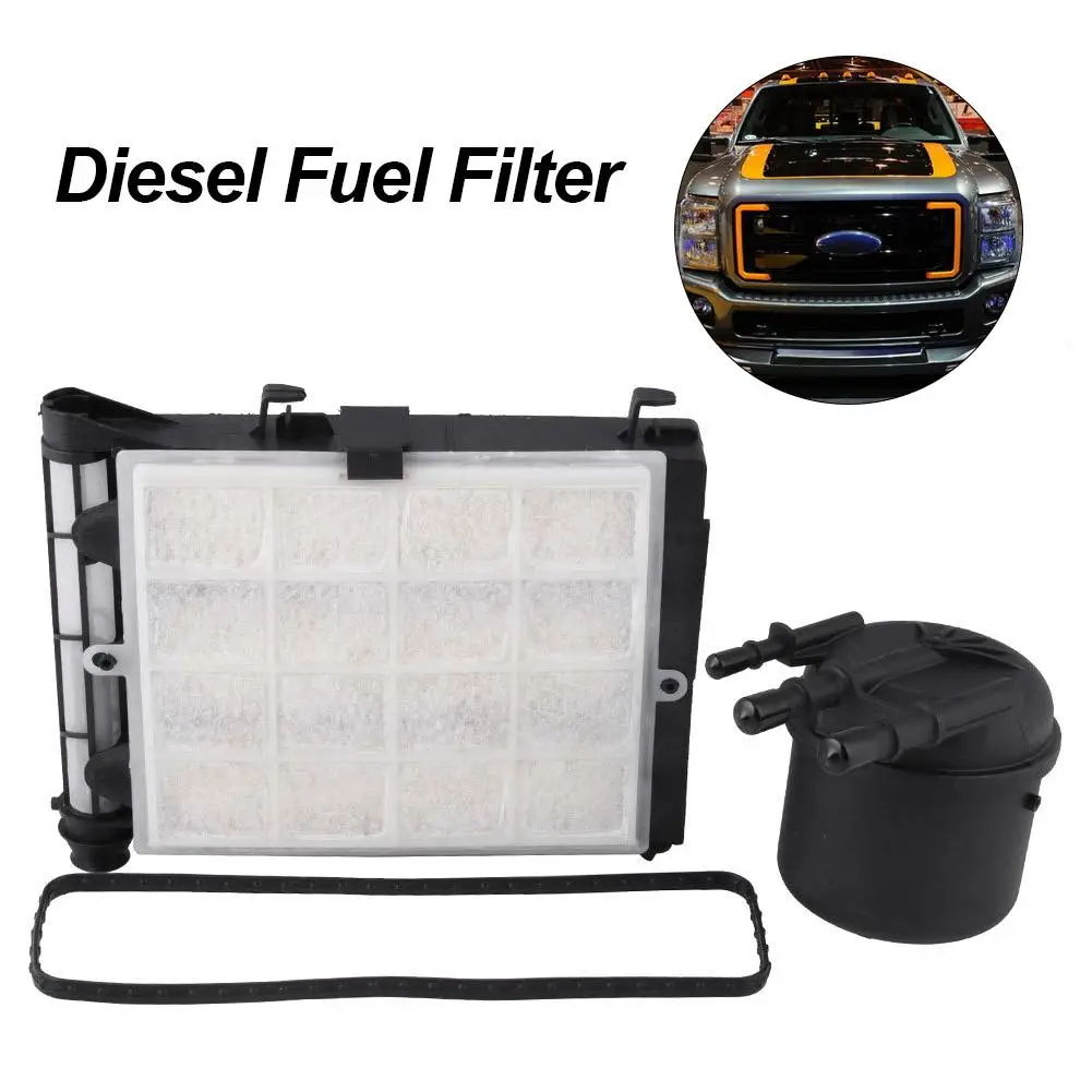

Fuel Filter Element Compatible for 2017 2018 2019 Ford F-250 Super Dury F-350 Super Duty Replace FD-4624 FD-4625 HC3Z-9N184-B