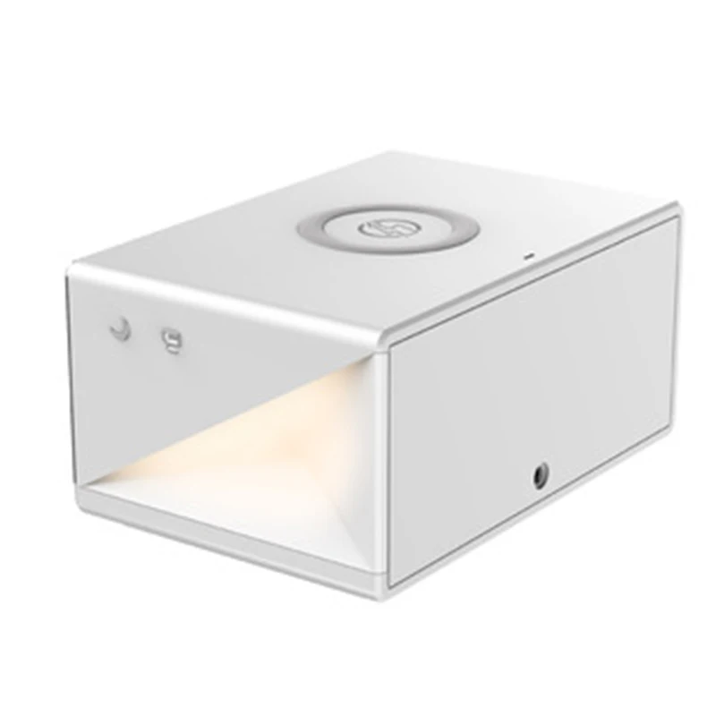  Mobile Phone Wireless Charging Light QI Standard with Alarm Clock Snooze Time Display and Night Lig - 4000095028579